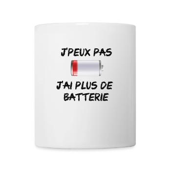 I can not I have more battery - Mug - white - Front