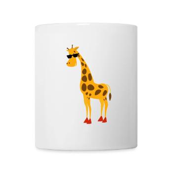 Zoo d'animaux girafe Lunettes de soleil d'été drôles - Mug blanc - blanc - Devant