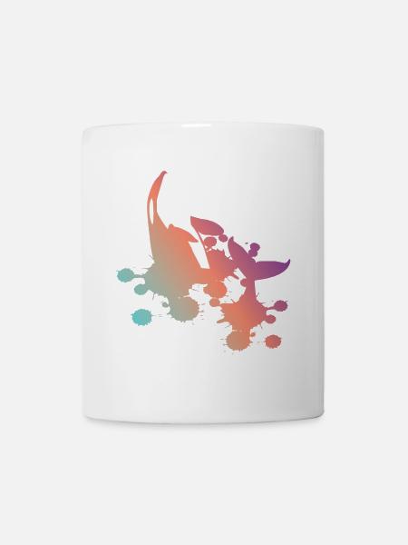 Orca Wal Pastell Verlauf Geschenk - Tasse - Weiß