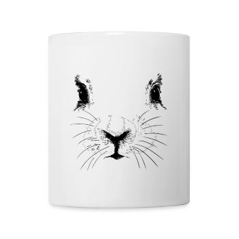 Hare face - Mug - white - Front