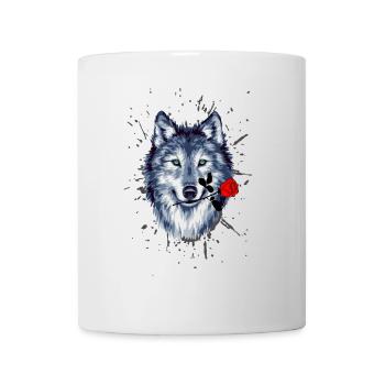 Wolf - Tasse - Weiß - Vorne