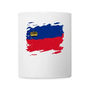 Liechtenstein Flagge - Tasse - Weiß - Vorne
