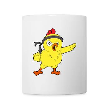 Karate Kücken! - Tasse - Weiß - Vorne