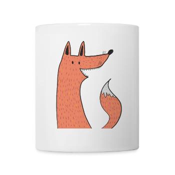 Fuchs Kinder Shirt - Tasse - Weiß - Vorne