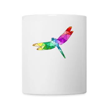 Libelle Polygon Flieger Drache - Tasse - Weiß - Vorne