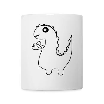Dinosaure Dino avec des tentacules - Mug blanc - blanc - Devant