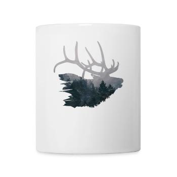 Moose Scandinavia Gift Hunter Deer Antler - Mug - white - Front