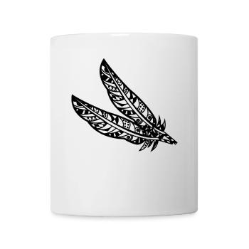 Plume maori - Mug blanc - blanc - Devant