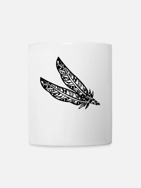 Plume maori - Mug blanc - blanc