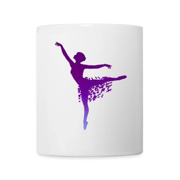 Ballerina Ballett Shirt Geschenk - Tasse - Weiß - Vorne