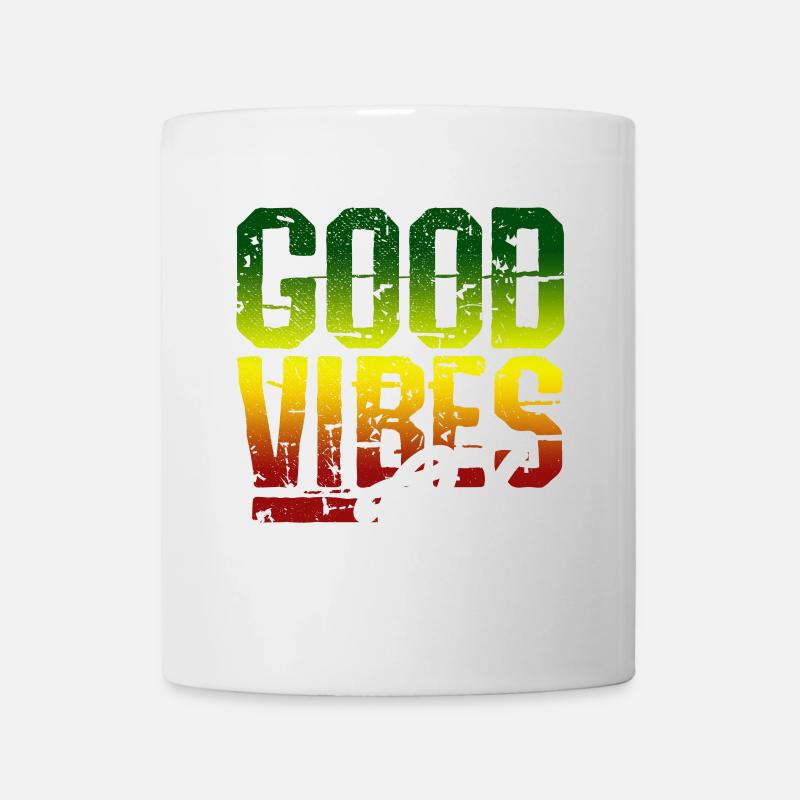 Good Vibes Only - Reggae Music Jamaica Rasta Dub - Mug - white