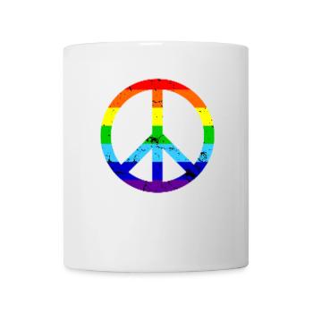 Signe de la paix - Paix et harmonie - Mug blanc - blanc - Devant