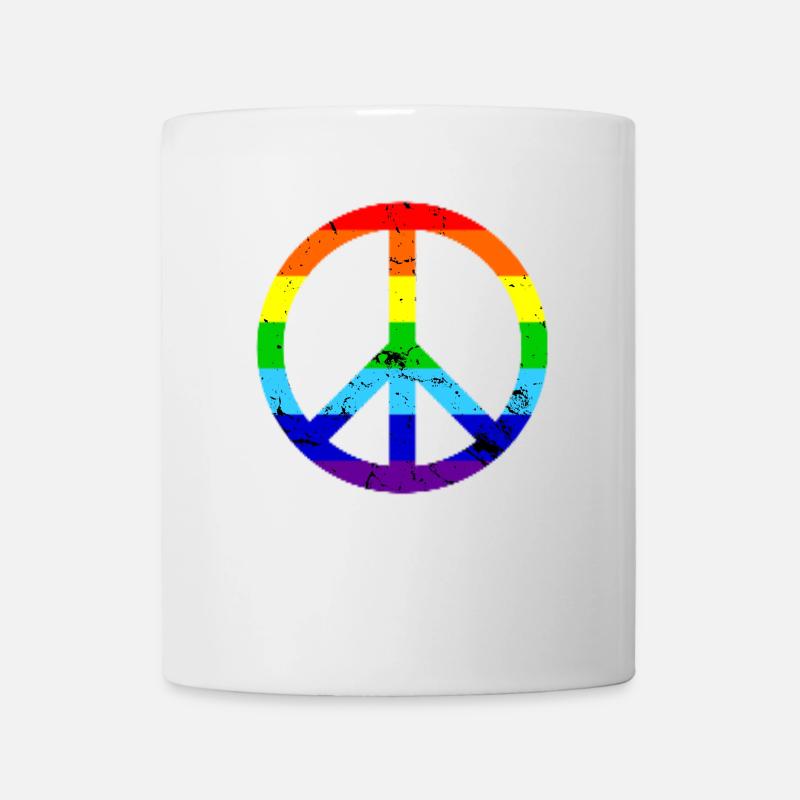 Peace Sign - Peace and Harmony Peace Sign - Mug - white