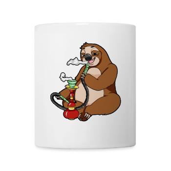 Hookah sloth hookah - Mug - white - Front