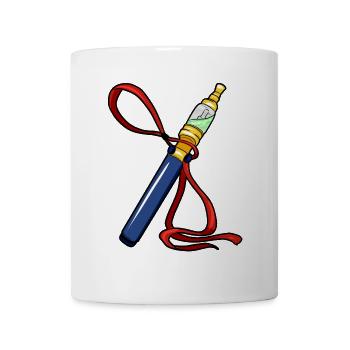 E-Zigarette elektronische Zigarette Raucher - Tasse - Weiß - Vorne