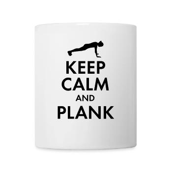 KEEP CALM AND PLANK - Tasse - Weiß - Vorne