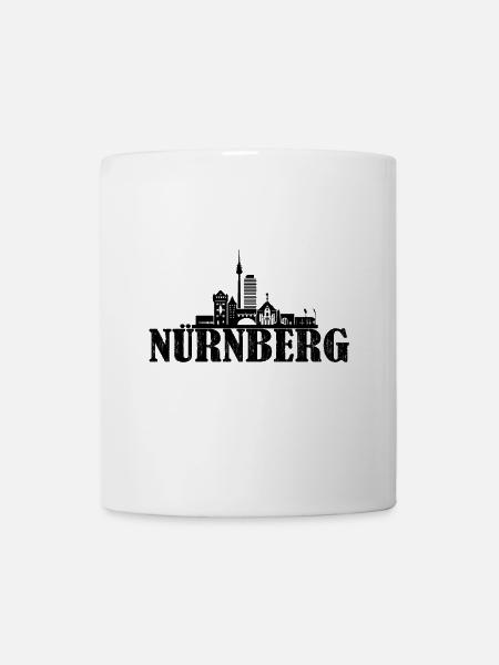 Nürnberg Skyline - Tasse - Weiß
