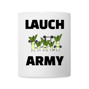 Lauch Army Trainingscrew aus Lauchs - Tasse - Weiß - Vorne