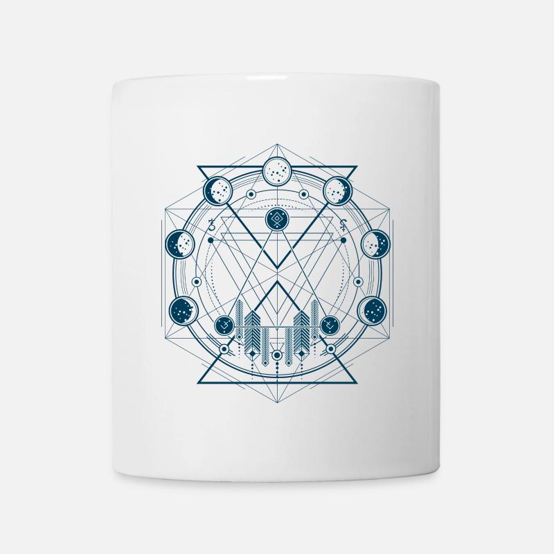 géométrie - Mug blanc - blanc