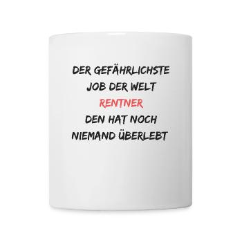 Pensioners The most dangerous job in the world - Mug - white - Front