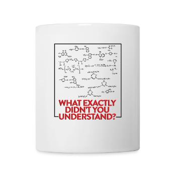 Science de chimie de physique disant le cadeau de plaisanterie - Mug blanc - blanc - Devant