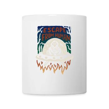 Échapper à l'humain - Mug blanc - blanc - Devant