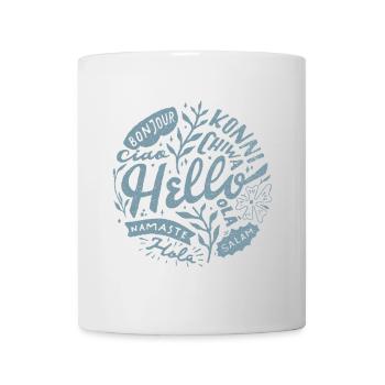 Hallo Meersprachig - Tasse - Weiß - Vorne