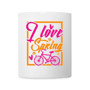 Vélo de printemps - Mug blanc - blanc - Devant