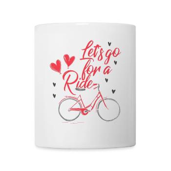 Let's go for a ride - Mug - white - Front