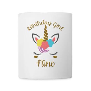 Birthday Girl Nine - Mug - white - Front