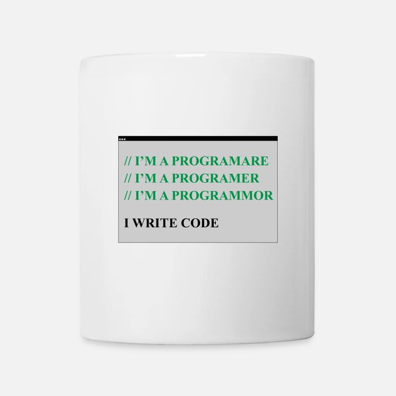 ordinateur - Mug blanc - blanc