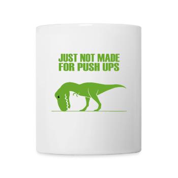 T rex no like push ups gym funny fun - Tasse - Weiß - Vorne