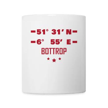 Bottrop coordinates - Mug - white - Front