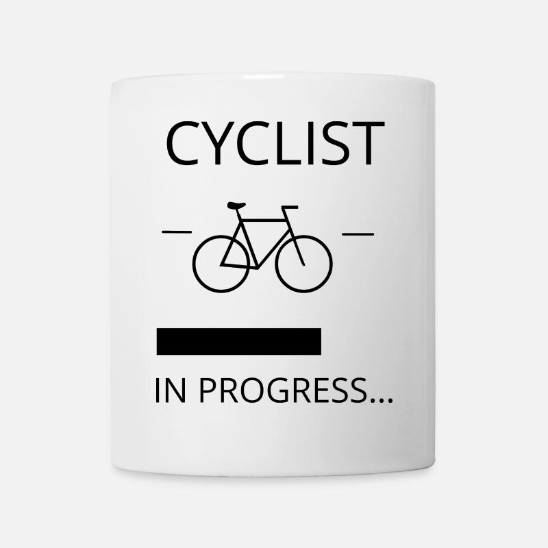 CYCLIST IN PROGRESS - Tasse - Weiß