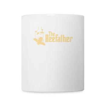 Le Beefather - Abeille miel Fleurs d'apiculteur en nid d'abeille - Mug blanc - blanc - Devant