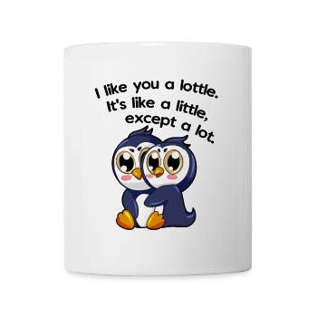 Je t’aime les pingouins - Mug blanc - blanc - Devant