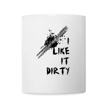 Autocross Autorennen Autos Matsch Schmutz Geschenk - Tasse - Weiß - Vorne