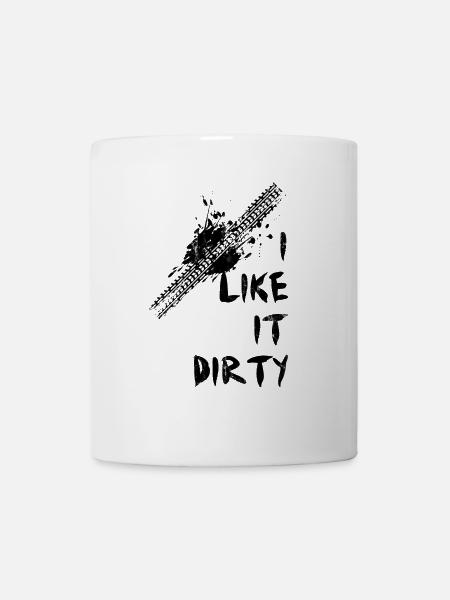 Autocross Autorennen Autos Matsch Schmutz Geschenk - Tasse - Weiß
