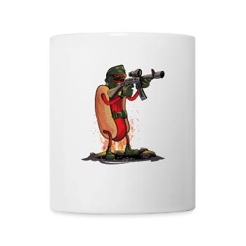 Drôle de Hotdog Heavy Hotdog Amant - Mug blanc - blanc - Devant