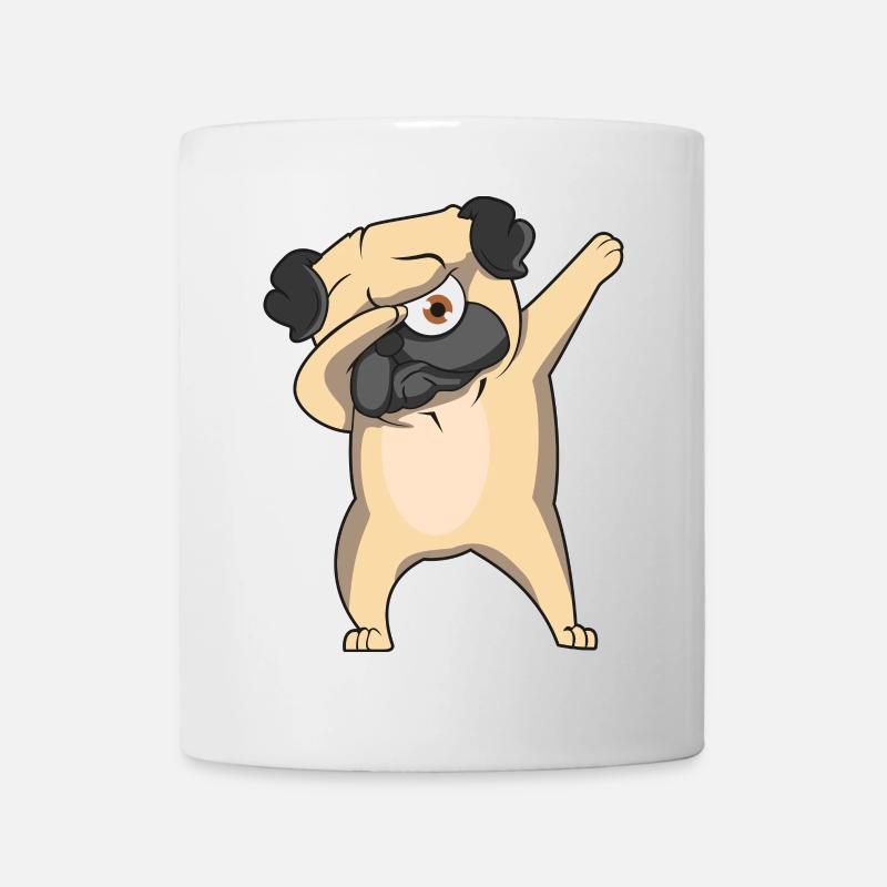 Pug Dab - Tasse - Weiß
