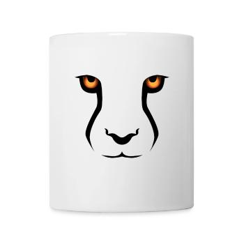 Cheetah, lion and leopard motif - Mug - white - Front