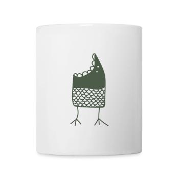 Monstre à la bouche ouverte - Mug blanc - blanc - Devant