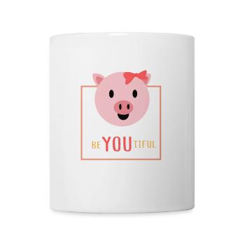 porcin - Mug blanc - blanc - Devant