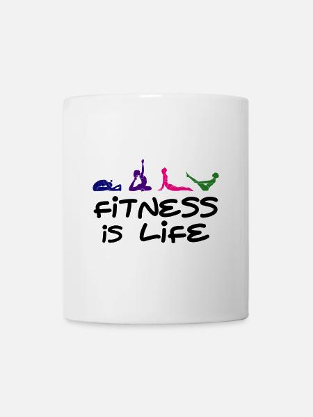 Fitness - Tasse - Weiß