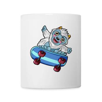 yeti Skateboard - Tasse - Weiß - Vorne