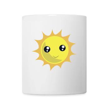 Soleil souriant - Mug blanc - blanc - Devant