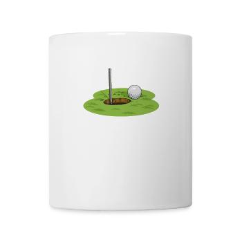Je toucherais la balle de golf de golfeur - Mug blanc - blanc - Devant