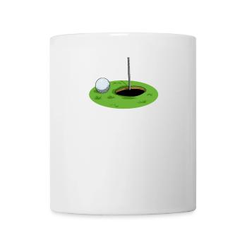 Golfeur golfeur golfeur golfball golfschlag loch - Mug blanc - blanc - Devant