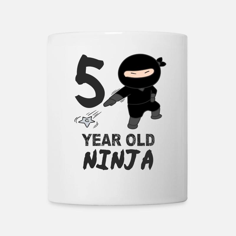 Ninja 5 years Happy Birthday - Mug - white
