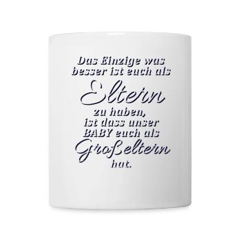 Avis de grossesse pour les parents - Mug blanc - blanc - Devant